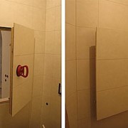 Люк ревизионный невидимка,стеновой люк под плитку-Модель Euro фото