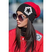 Шапка вязаная модель 161 цвет красный фото