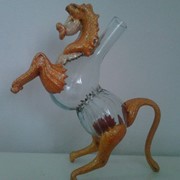 Бутылка сувенирная для вина, коньяка, водки декорированная “Конь“ фото