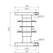 Изолятор опорный стержневой кремнийорганический ИОСК 4-6-70 УХЛ2 фото