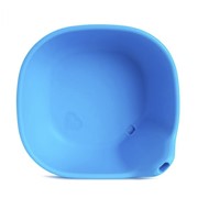 Мисочка силиконовая Munchkin Last Drop с носиком голубая фотография