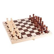 Шахматы обиходные лакированные (В2-107) (40*20 см. ) фотография