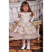 Платье цвета шампань, на девочку 4-5 лет фото