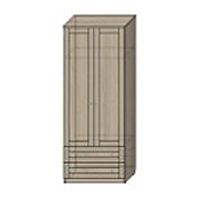 Шкаф для одежды с шуфлядами Верес (СФ-394104, СФ-395982, СФ-395904), "Софтформ", Беларусь