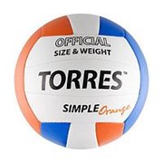 Мяч волейбольный Torres Simple Orange арт. V30125 р.5 фотография