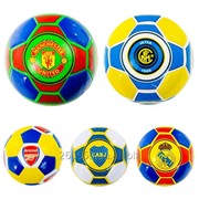 Мяч футбольный "Клубы" M1097 (60шт) 5 видов, 300-320 грамм, размер №5