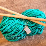 Толстая пряжа ручного прядения Premium Merino Просо фото