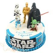 Детский торт Звездные войны (персонажи) №411 фото