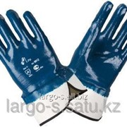 Перчатки прорезиненные масло-бензиностойкие синие фотография
