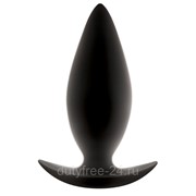 Чёрная анальная пробка для ношения Renegade Spades Medium - 10,1 см. фото