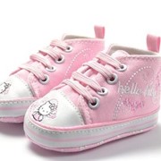 Обувь детская Wholesale baby First walker shoes pink canvas soft bottom todlers 3pairs/lot, код 1888780153 фотография