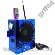 Радиоприемник колонка MP3 Golon RX-188 MIC Blue par003025