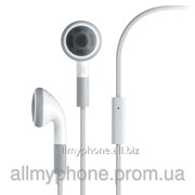 Наушники для мобильного телефона Apple iPhone 3 / 3GS / 4 / 4S с микрофоном white фотография