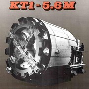 Комплекс КТ1-5,6М предназначен для сооружения механизированным способом перегонных тоннелей метрополитенов и других тоннелей диаметром 5,6м в проходке. фото