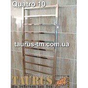 Комбинированный полотенцесушитель Quatro 10/450 высота 1050 из нержавеющей стали. фото