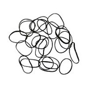 Dewal, Резинки для волос Mini, черные, 100 шт. фотография