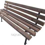 Скамейка парковая 2,0 м со спинкой фото