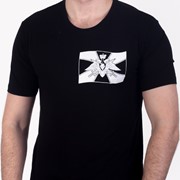 Черная футболка с эмблемой Погранвойск №330 фото