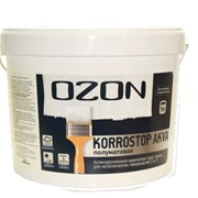 Краска-грунт 2,7 л OZON Korrostop база С по металлу полуматовая ВДАК 155