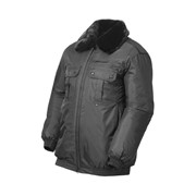 5217Г Куртка зимняя укороченная п/а черный