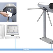 Электронная проходная PERCo-КТ02.3 – полностью укомплектованная система для организации контроля доступа на объект. фото