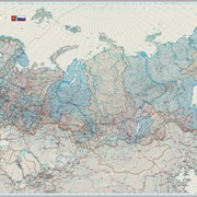 Настенная карта «Россия и сопредельные государства» политико-административная фотография