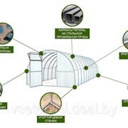 Теплицы из оцинкованной трубы 3х4м, 3х6м, 3х8м из трубы 40х20 или 20х20 Полный комплает , Агро, Титан, Сибирская, Престиж, Импласт . Доставка. арт 1925-17-20 фотография