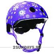 Детский шлем Globber Junior XS/S ( 51-54 см ) с принтом фиолетовый фото