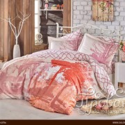 Постельное белье Hobby Home Collection ALANDRA хлопковый сатин розовый евро фото