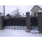 Ворота металлические P18 фото