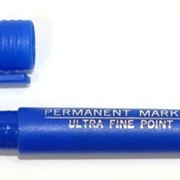 Маркер перманентный Line Plus синий, 1 мм
