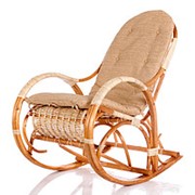 Кресло-качалка Красавица с подушкой фото