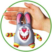 Антистрессовая игрушка-брелок “Кролик“ фото