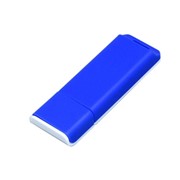 Флешка 3.0 прямоугольной формы, оригинальный дизайн, двухцветный корпус, 128 Гб, синий/белый фотография