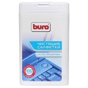 Чистящие средства для офисной техники Buro Салфетки Buro BU-tft для экранов ЖК мониторов туба 100шт влажных
