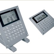 Часы-калькулятор Модерн с термометром фото