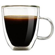Чашка с двойным стеклом Comfortable 475 ml для капучино и кофе фотография