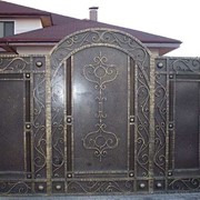 Ворота кованые для дома и дачи мод 07 фото