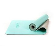 Коврик для йоги и фитнеса Core FM-201 173x61, TPE, мятный/серый, 0,7 см (1005334) фото