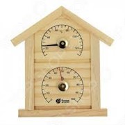 Термометр с гигрометром Банная станция “Домик“ 23,6*22*1,9см фотография