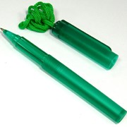 Ручка шариковая Сатурн шнур зеленый фото