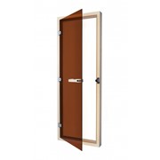 Дверь SAWO 730-4SGA (7/19, бронза с порогом) фото