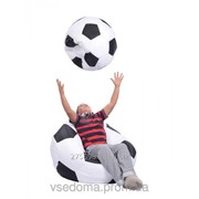 Кресло-мяч 80 см из ткани Оксфорд черно-белое, кресло-мешок мяч