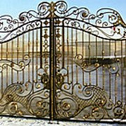 Ворота кованые с калиткой вк 1