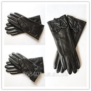 Кожаные перчатки Eleganzza с бантиками фотография