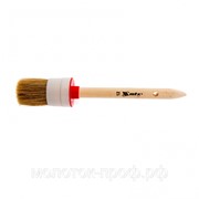 Кисть круглая №12 (45 мм), натуральная щетина, деревянная ручка MTX фото