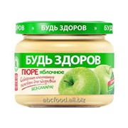 Пюре фруктовое яблочное “Будь здоров“, 280г фотография