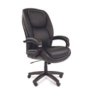 Компьютерное кресло Chairman 408 черный (кожа) фото