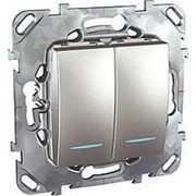 Unica TOP Выключатель 2-кл.с и/ламп (сх.5) мех. U5.221.30NZ/ MGU5.0101.30N фото