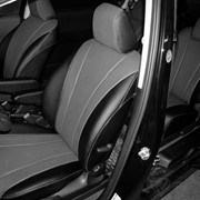 Чехлы Mazda CX-5 2011 40:20:40 зад.сид чер-бел, чер-сер, черный эко-кожа Оригинал фотография